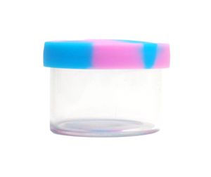jars dab wax container for wax oil dry herb e liquid with silicone drippy lid red green 6ml selling glass bottle5297398