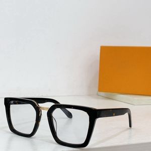 Optische Brillen für Männer und Frauen, Retro-Designer, 2090, modische Acetat-Fiberglas-Rahmen, europäische und amerikanische quadratische Anti-Blaulicht-Linsenplatte mit Box