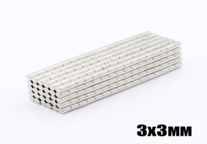 100pcs N35 okrągłe magnesy 3x3 mm Neodymu stałe NDFEB silny MATTAMIN MINI MINI MAŁY MASN1651649