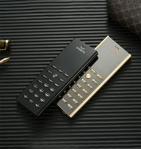Telefono cellulare con chiave dual sim con corpo in metallo di lusso Fashion Design V01 Piccola mini card 2G GSM senior Bar sottile Golden Signature Mobile p7820070