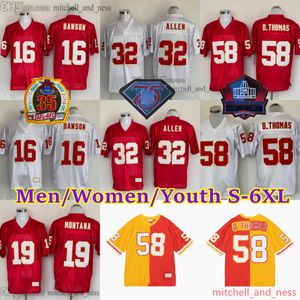 Custom S-6XL 1960-1990 Classic Vintage Football 19 Joe Montana Jersey Throwback Stitch 32 Marcus Allen 31 Priest Holmes 68 Will Shields 18 Emmitt Thomas 89 Otis Taylor