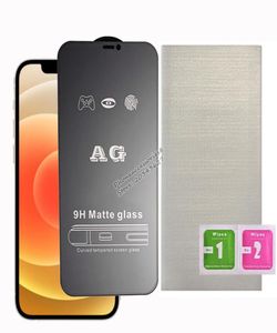 AG Matte Full Cover Protetor de tela de vidro temperado para iPhone 14 13 12 mini pro max 11 xr xs 7 8 6 plus IPHONE14 IPHOEN GLASS4863348