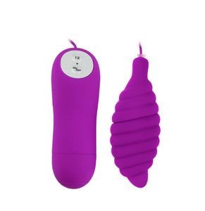 12 Speed Waterproof Jump Egg Vibration Remote Control Mini Pocket Vibration Massage Jump Eggs G point Vibrating Egg Purple3575083