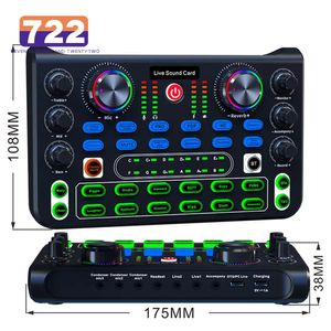 HD X60 Sound Card English Version Professional Cards Audio Mixer For Karaoke Broadcast KTV Singing Live 240110