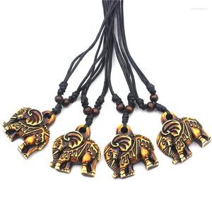 Pendant Necklaces 12pcs/LOT Tibetan Amulet Elephants Pendants For Men Women's Talisman Gift Lucky Jewelry