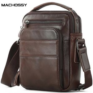 Saco de estilingue dos homens couro genuíno crossbody mensageiro sacos para masculino spliter ombro grande capacidade bolsa do homem 240110