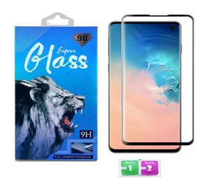 Tempererat glas för Samsung Galaxy S21 Ultra S20 Plus S9 Obs 20 Ultra 10 Fall Friendly Full Edge Screen Protector 3D Curved med R8054249