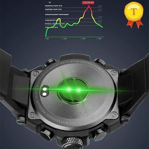 時計最新のBluetoothスマートウォッチミュージックハートレート血圧水圧ダイビング電話時計男性スポーツウォッチバンドのAndroid iOS