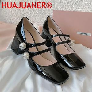 Marca Tacchi alti Donna Lolita Mary Janes Scarpe Autunno Moda Party Pumps Sandali robusti Ladies Wedding Oxford 240110