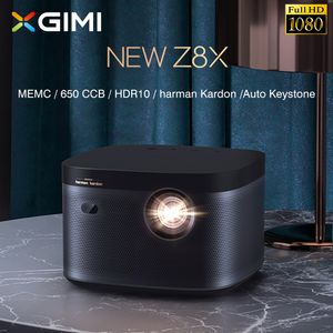 XGimi Projector Yeni Z8X FHD 1080P 1200ansi Harman/Kardon Patentli Audio 2G+16G Ekransız TV Ev Sineması Çin Versiyonu