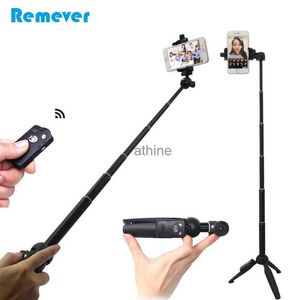 Monopiedi selfie 3 in 1 Mini selfie stick con testa a sfera per treppiede per fotocamere Monopiede remoto Bluetooth per telefoni YQ240110