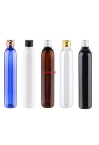 30 pezzi 150 ml nero bianco bottiglia di plastica vuota con oro argento nero alluminio tappo a vite tappo riutilizzabile shampoo toner Containegood p1848276