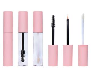 10 ml pustego różowego plastikowego plastikowego eyelinera błyszczące butelki tuszu do rzęs rurka z stopem DIY żel żel pojemnik 9350642