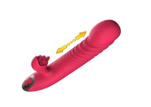 USCA Warehouse Thruting Rabbit Vibrator G Spot Anal Vibrating Dildo For Women 10 Frequency Clitoris Stimulation Personal Clitor8370888