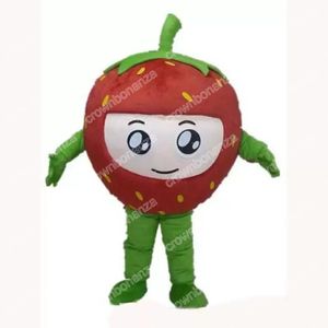 2024 Halloween strawberry Mascot Costumes Halloween Cartoon Character Outfit Suit Xmas Outdoor Party Festival Dress Promotional Advertising Clothings