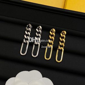 Retro Gold Kupfer Ohrringe Mode Frauen Charm Goldene Ohrstecker Schmuck Mit Geschenkbox Paket