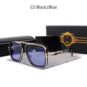 Occhiali da sole LXN-EVO DITA 2024 Occhiali da sole pilota vintage da uomo quadrati Occhiali da sole da donna Fashion Designer Shades Luxury Golden Frame Occhiali da sole UV400 Gradient