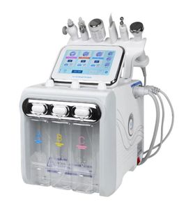 6 I 1 Hydro Facial Diamond Dermabrasion Ultrasonic Skin Scrubber Care Bio Radio Frequency Instrument Oxygen Spray Microdermabrasi4638971