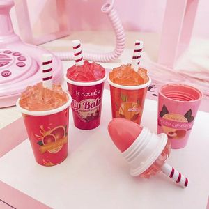 Sets 4 Color Lip Balm Ice Cream Bottle Lipstick Makeup Temperature Color Changed Moisturizing Korean Cosmetics Long Lasting Lip Balm