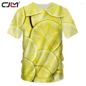 Erkek Tişörtleri CJLM 3D Yaratıcı Limon Adam O Boyun Tshirt Baskılı Erkek Gotik Tişört Unisex T-Shirt Öner