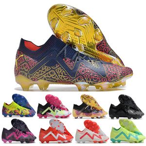 Cleats Buty piłki nożnej Przyszłość Ultimate FG Voltage Buty piłkarskie Neymar Instituto Ultra Blue Gear Pursuit Szybkie żółte kreatywność Buthrough Buty sportowe