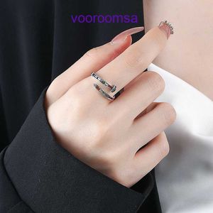 Mode Ring Carter Ladies Rose Gold Silver Lady Rings Designer smycken till salu konstnärlig urval Ny färg diamantskruv mat kvinnliga ins med originallåda