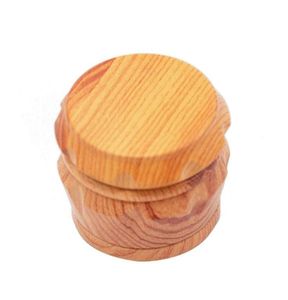 HORNET Hard Plastic Herb Grinder For Tobacco 40MM 4 Piece Acrylic Smoking Herb Grinder With Wooden Wood Crusher Leaf Design2305234