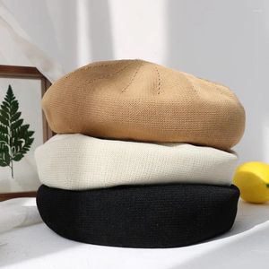 Berets Multi Colored Sweet And Breathable Beret Versatile Japanese Painter Hat For Children