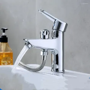 Bathroom Sink Faucets Faucet And Cold Mixer Washbasin Toilet Copper Shower Head Dual-purpose For Smart Tap Rainfall Modern Kit Water