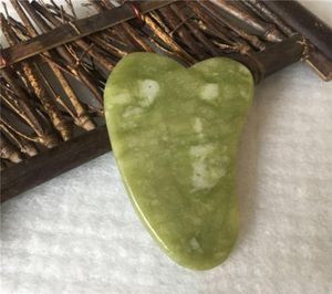 Tamax JD008 Natural Green Jade A quality Guasha Board for scrapping therapy gua sha massager1365514