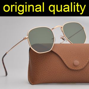 Solglasögon av högsta kvalitet män kvinnor solglasögon solglasögon handgjorda vintage träram man kör solglasögon skuggor gafas med låda