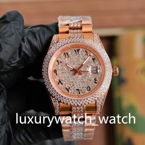 Часы Мужские часы с бриллиантами и бриллиантами Золото, розовое золото, серебро, динал, 40 мм, Автоматические механические часы Montre de Luxe, ремешок из нержавеющей стали, Модные наручные часы, водонепроницаемые