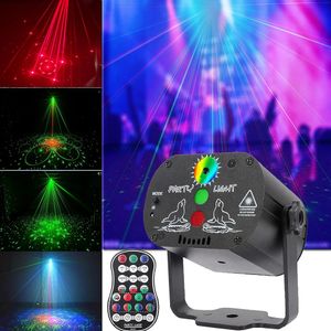 DJ Disco Stage Party Lights Laser Light Sound Activated Projector for Christmas Karaoke Pub KTV Bar Dance Gift Birthday Wedding 240110