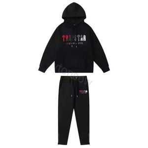 Tute da uomo Pantaloni maglione Trapstar set felpe con cappuccio firmate felpe streetwear tuta sportiva di qualità decorazione della lettera Felpe con cappuccio spesse pantaloni da uomo Tute