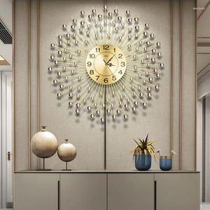 Настенные часы для гостиной, художественная роспись, роскошный большой размер, эстетический дизайн, часы для ресторана, минималистичный Horloge Murale, домашний декор