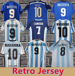 1978 1986 1998 Argentina Retro Soccer jersey Maradona 1996 2000 2001 2006 2010 1994 KIDS Kempes Batistuta Riquelme HIGUAIN KUN AGUERO CANIGGIA AIMAR Football Shirts