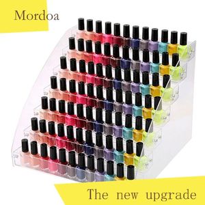 Halsband Mordoa Akryl Makeup Box Nail Polish Storage Organizer 234567 Layer Rack Smycken Display Stand Stand Stand