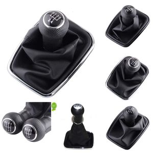 Novo botão de mudança 5/6 velocidade alavanca shifter gaiter bota couro do plutônio para volkswagen vw 2003-2008 golf 4 iv mk4 gti r32 jetta