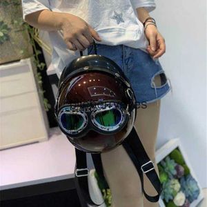 Backpack Style Personalized Helmet Design Women Backpacks Creative Hiphop Shoulder Crossbody Bags Chic Travel Back Packs for Girls Y2K Sac 2022blieberryeyes