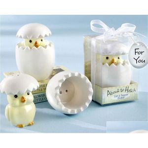 Other Festive Party Supplies 80Sets Fashion Wedding And Gifts Of About To Hatch Chick Salt Pepper Shakers Birthday Baby Shower Sou Dhhdu