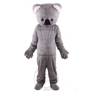 Halloween gorąca sprzedaż Gray Koala Mascot Costume for Party Cartoon Posta