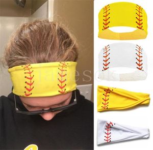 Masowe sportowe opaski na głowę dziewczyny joga fitness Women Hair Akcesoria nadruki Bandannas szeroko biegły baseball Hairband DF342