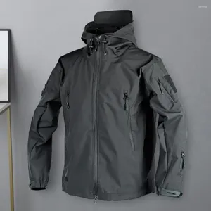 Jaquetas masculinas Homens Primavera Militar Inverno Casaco Tático Jaqueta Ao Ar Livre Esportes Com Capuz Softshell Caminhadas Ao Ar Livre Exército Jacke