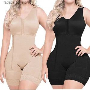 Cintura Barriga Shaper Pós Cirurgia Shapewear Cintura Curta de Alta Compressão com Broches Busto para Emagrecimento Diário e Pós-Cirúrgico Fajas Colombianas Q240110