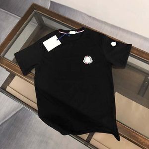 Designerka koszulki męska polo shir krótki Monclair Man Monclair T Shirt Spodnie dresowe swobodne luksusowe bawełniane wzory geometryczne luksusowe krótkie bluzy designerskie koszulka G36