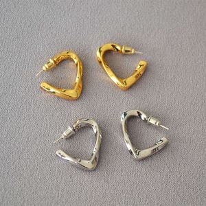 bottegaly venettaly Earrings twist flower love shape brass Gold Plated 925 silver needle Earrings
