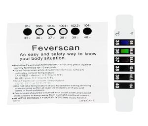 新しい到着額の温度チェックストリップフィーバー温度計ストリップ接着剤連続モニター温度ストリップの子供8779314