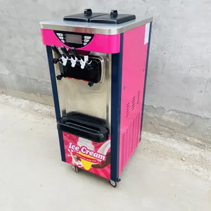 Ice Cream Making Machine Prices Commercial Cylinder Gelato Stand Vertical Hard Serve Ice Cream Maker