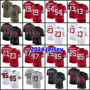 Christian McCaffrey Brock Purdy Fußballtrikots Deebo Samuel Patrick Willis Ronnie Lott Kyle Juszczyk Javon Hargrave Charvarius Ward Dre Greenlaw Jerry Rice