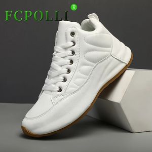 Golf Training Men White Leather Shoes for Mens Brand Designer Walking Shoe Man Comfortable Sneakers 240109